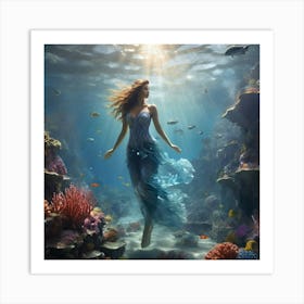 Mermaid Art print Art Print