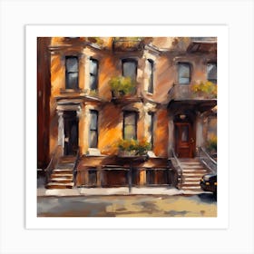 Brownstone Art Print