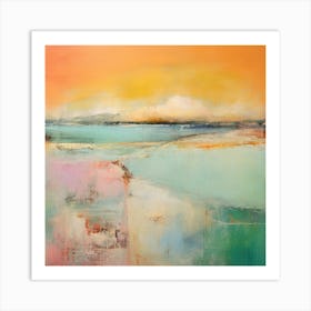 The Beach - Abstract Painting 3 Art Print