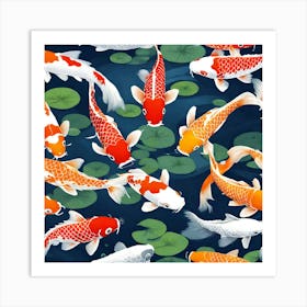 Koi Fish Art Print