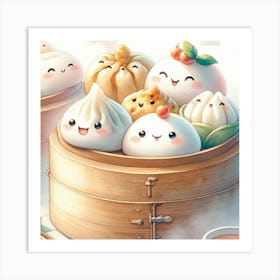 Chinese Dumplings 5 Art Print