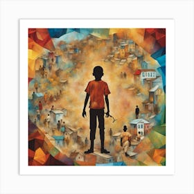 Child In A City Art Print