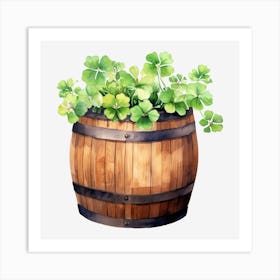 Barrel Of Shamrocks (12) Art Print