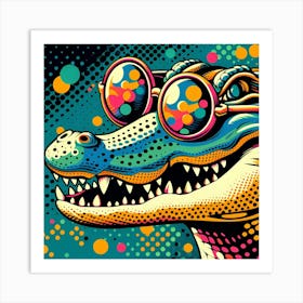 Alligator Pop Art Art Print