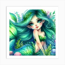 Mermaid 3 Art Print