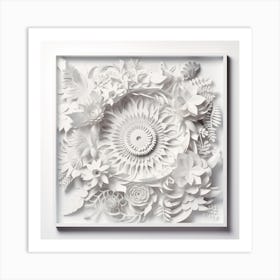 Paper Flowers Art Print