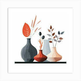 Vases With Flowers 4 Art Print