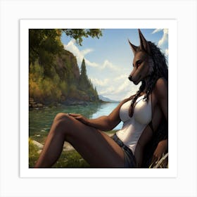 Wolf Girl Art Print