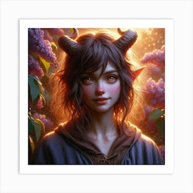 Demon Girl 3 Art Print