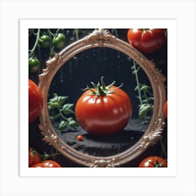 Tomatoes In A Frame 16 Art Print