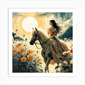 Creative Horse Beauty Illustration Nr 267 Art Print