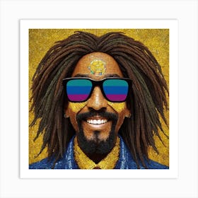 Afro King Art Print