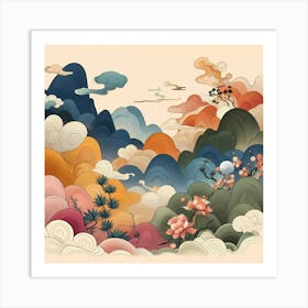 Chinese Landscape 4 Art Print