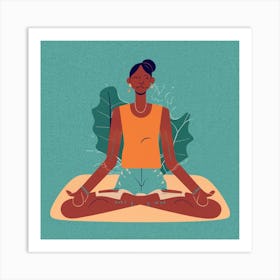 Meditating Man Art Print