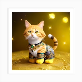 Cat In A Costume 2 Art Print