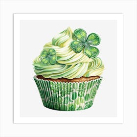 Clover Cupcake (4) Art Print