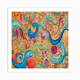 Swirls And Swirls Art Print