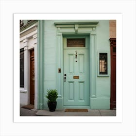 Lifelike Vision Mint Door Art 1 Art Print