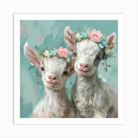 Baby Goats Art Print