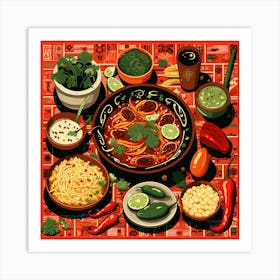 Mexican Food Art Print