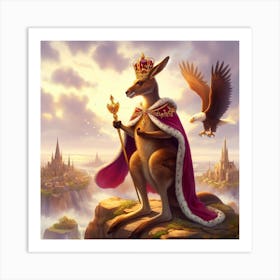 Kangaroo King 4 Art Print