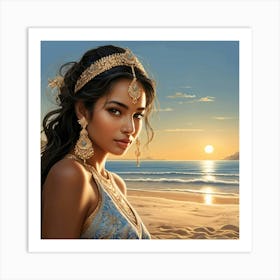 Exotic Beauty Artwork 7 Art Print