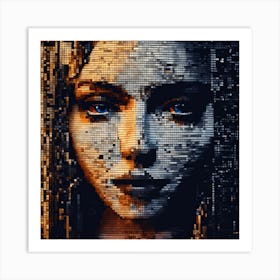 Pixel Art Art Print