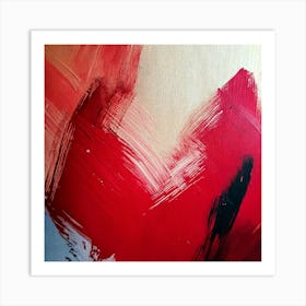 Abstract Heart Painting Art Print