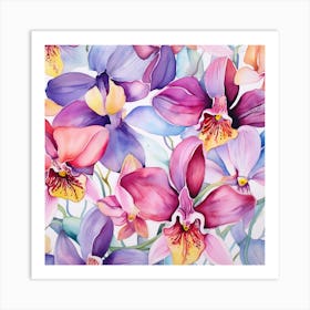 Orchids 1 Art Print