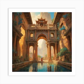 Asian Fantasy Painting paintings art print Art Print