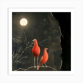 Nocturnals, Red Art Print