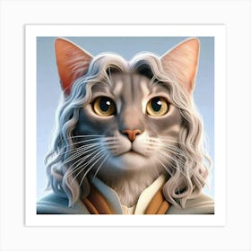 Portrait Of A Cat 1 Art Print