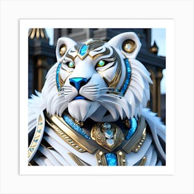 Tiger In Armor Art Print