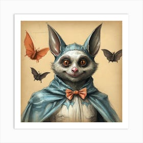 Bats And Bats Art Print