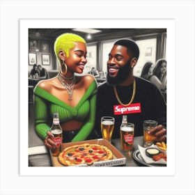 Supreme Pizza 4 Art Print