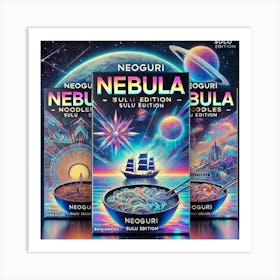 Neoguri Nebula Noodles Sulu Landmarks Packaging Scifi Art Print