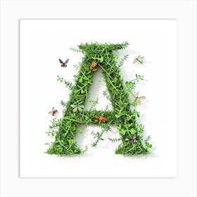 Letter A 8 Art Print