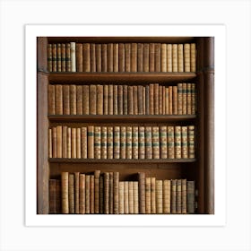 Old Books Bookcase Old Books Historical Art Print