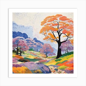 Point Art, Tree Art Print