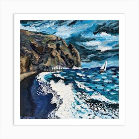 Shores Of Poseidon Square Art Print
