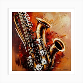 Saxophone 3 Art Print