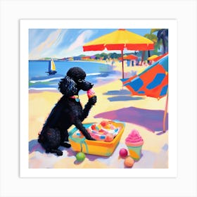 Ice Cream On The Beach Art Print