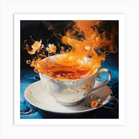 Tea With Fire Art Print