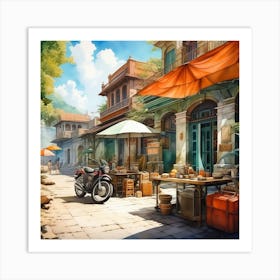 Street Scene Art Print