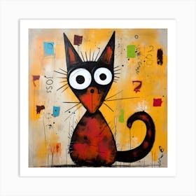 Cute Cat Art Print