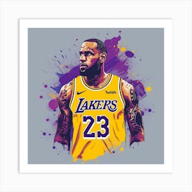 LeBron James 2 Art Print