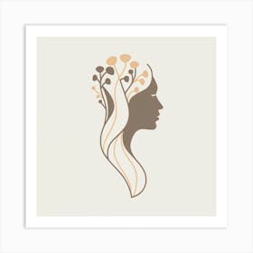 Visually Captivating Minimalist Illustration Fea Art Print