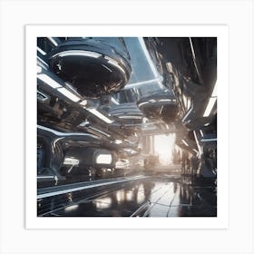 Futuristic City 337 Art Print