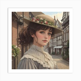 Edwardian Lady of the Town Art Print