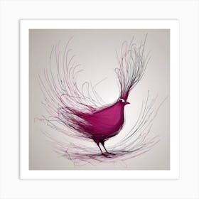 Abstract Bird Art Print